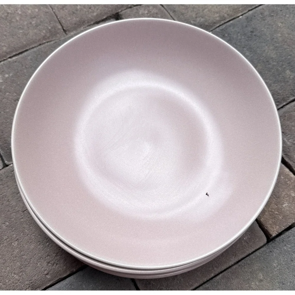 IKEA Pink Matte 10866 Stoneware Pasta Bowl Bowls 9 Inch Set Of 4